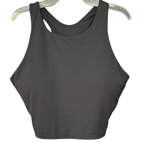 Prana Black Racerback Crop Tank | Yoga Stretch Top - Picture 1 of 5